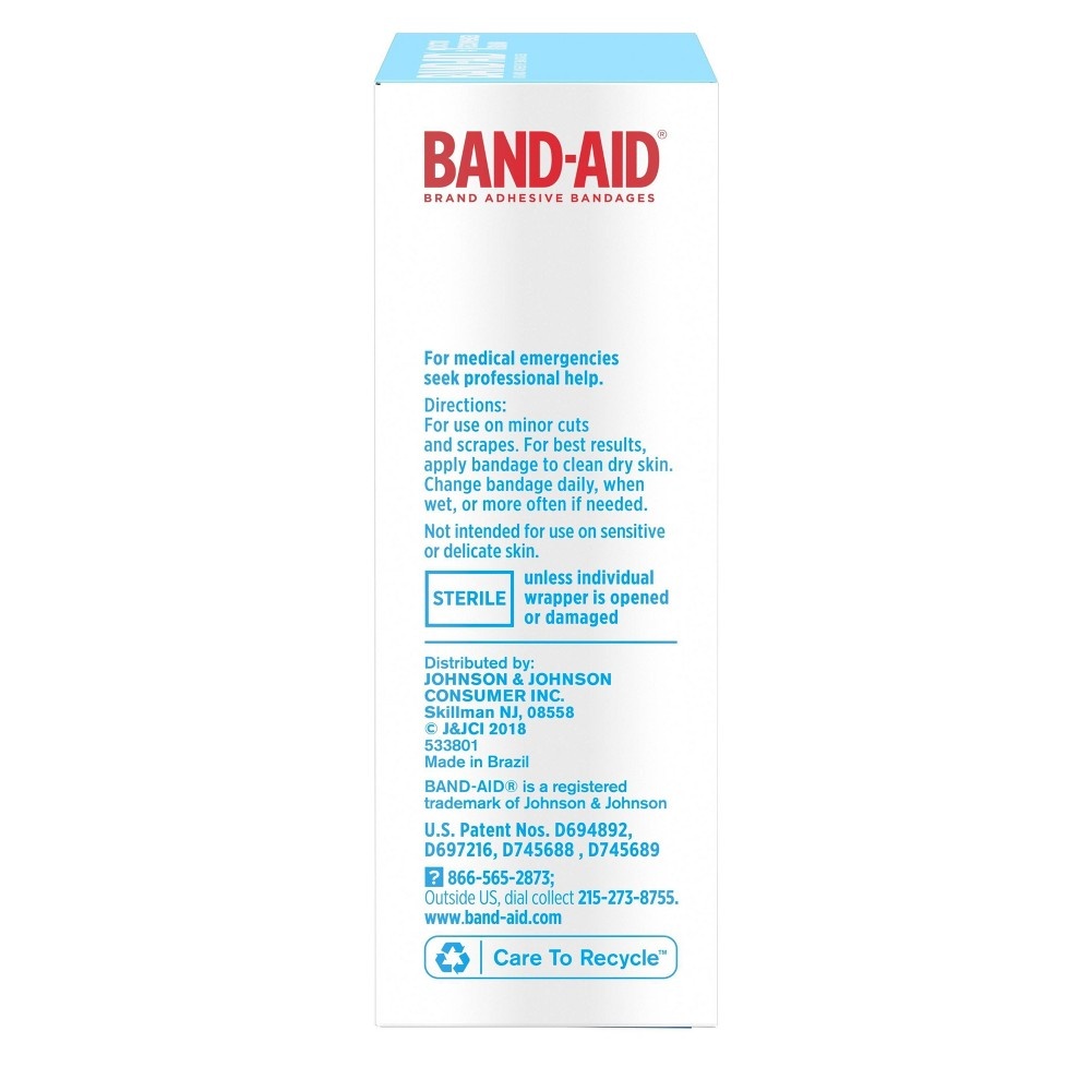 slide 6 of 10, BAND-AID Brand Water Block Tough Adhesive Bandages, All One Size, 20 Count, 20 ct