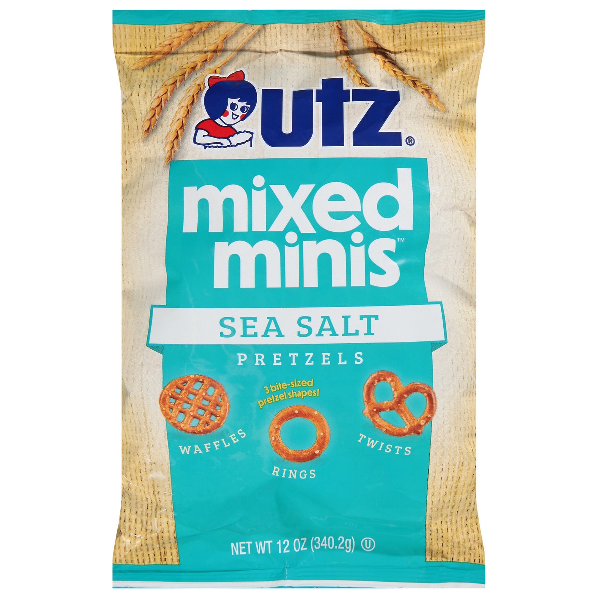 slide 1 of 13, Utz Mixed Minis Sea Salt Pretzels 12 oz, 12 oz