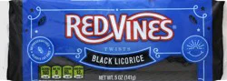 Red Vines Twists Black Licorice Candy 5.0 oz