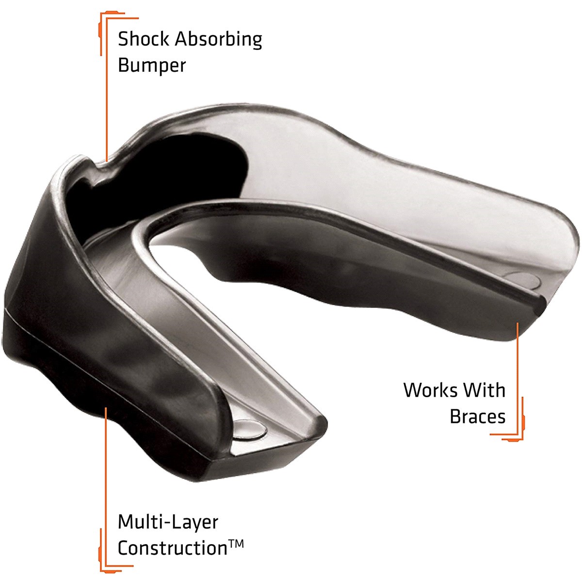 slide 2 of 2, Shock Doctor Pro Mouthguard Strapless Youth, youth