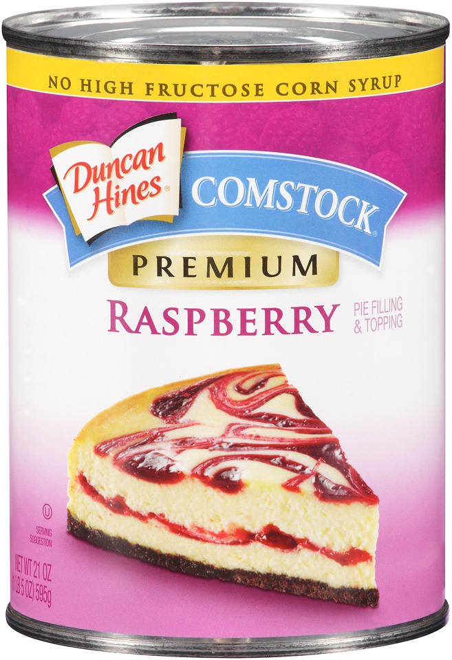 slide 1 of 3, Comstock Raspberry Pie Filling, 21 oz