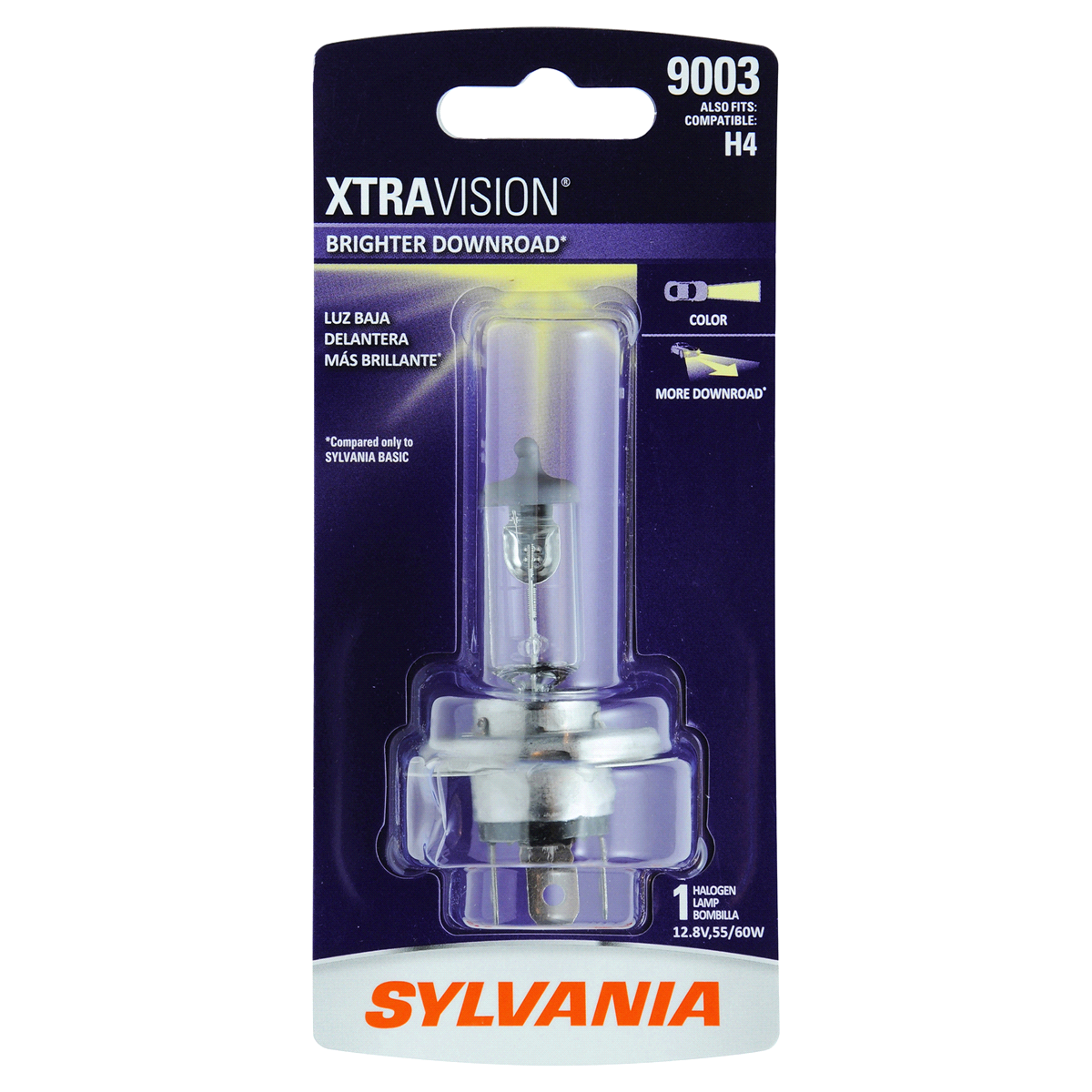 slide 1 of 6, Sylvania 9003 XtraVision Headlight, 1 ct