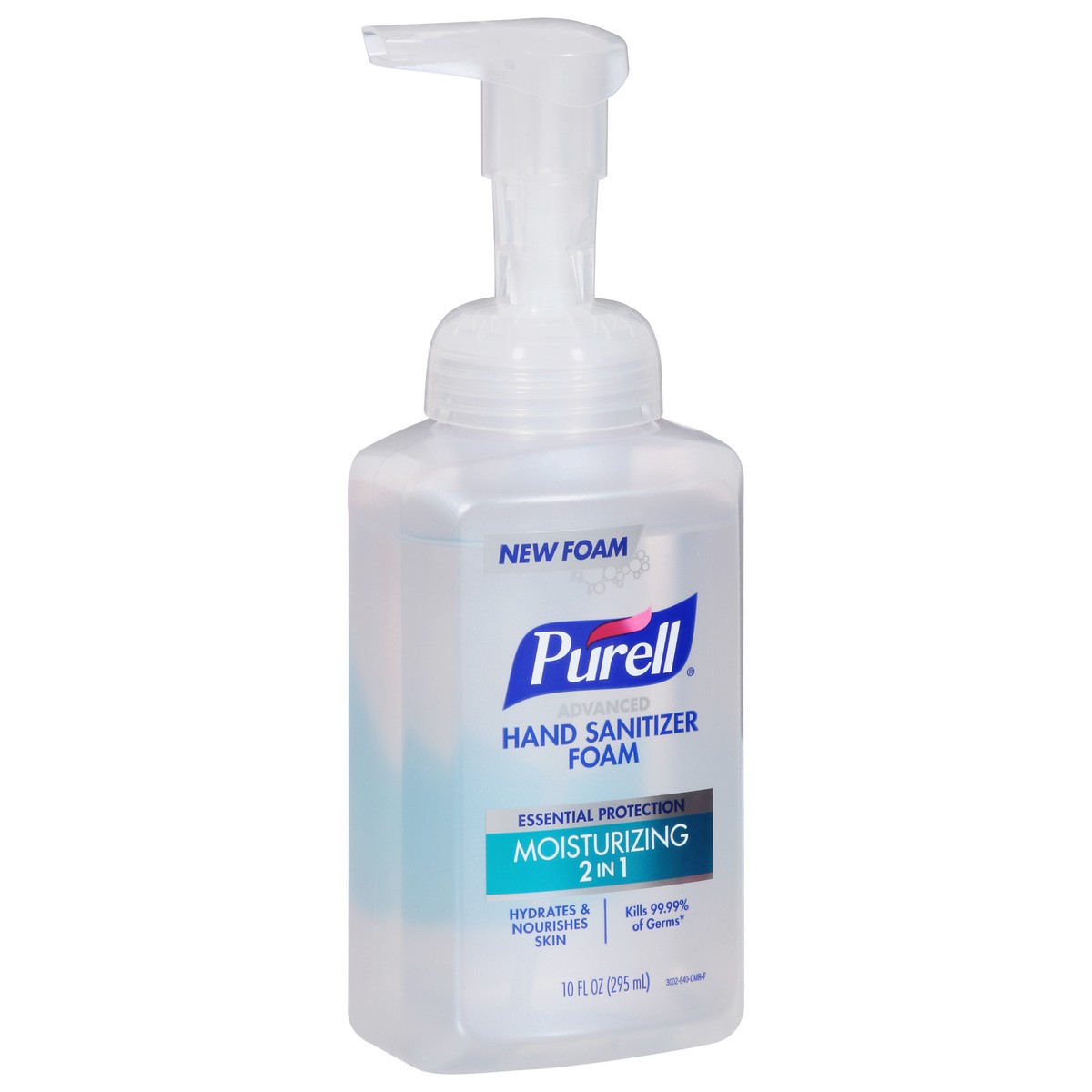 slide 3 of 9, PURELL Advanced Hand Sanitizer Moisturizing 2in1 Foam (3002-06-CMR), 10 fl oz