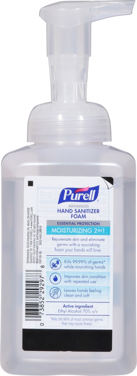 slide 9 of 9, PURELL Advanced Hand Sanitizer Moisturizing 2in1 Foam (3002-06-CMR), 10 fl oz