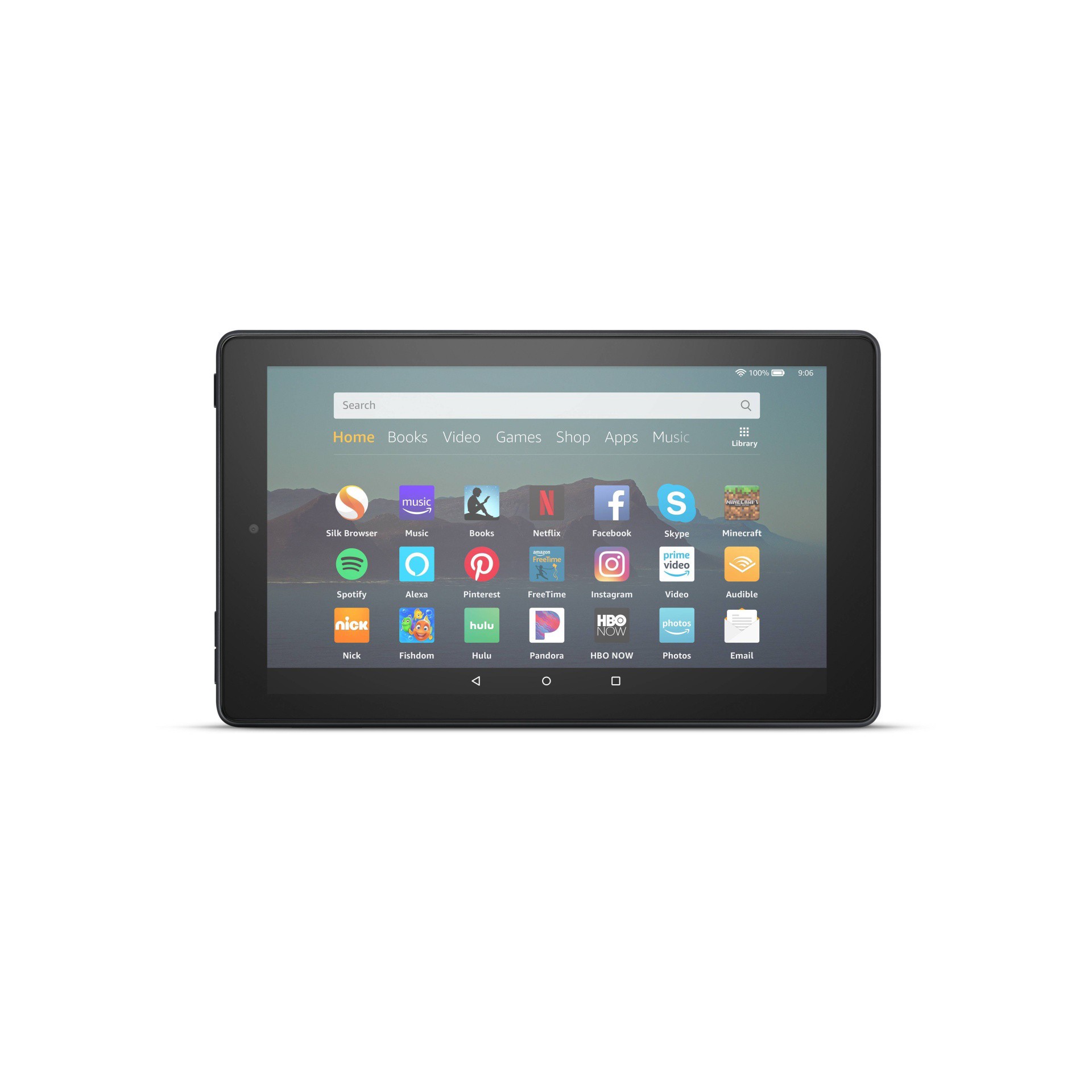 slide 1 of 5, Amazon Fire 7" 16GB Tablet (9th Generation) - Black, 16 GB