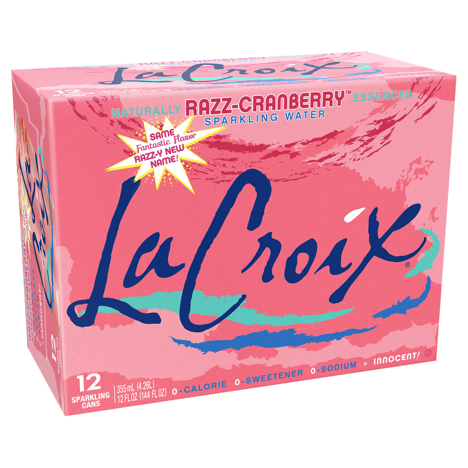 slide 1 of 4, La Croix Razz-Cranberry - 12 ct; 12 fl oz, 12 ct; 12 fl oz