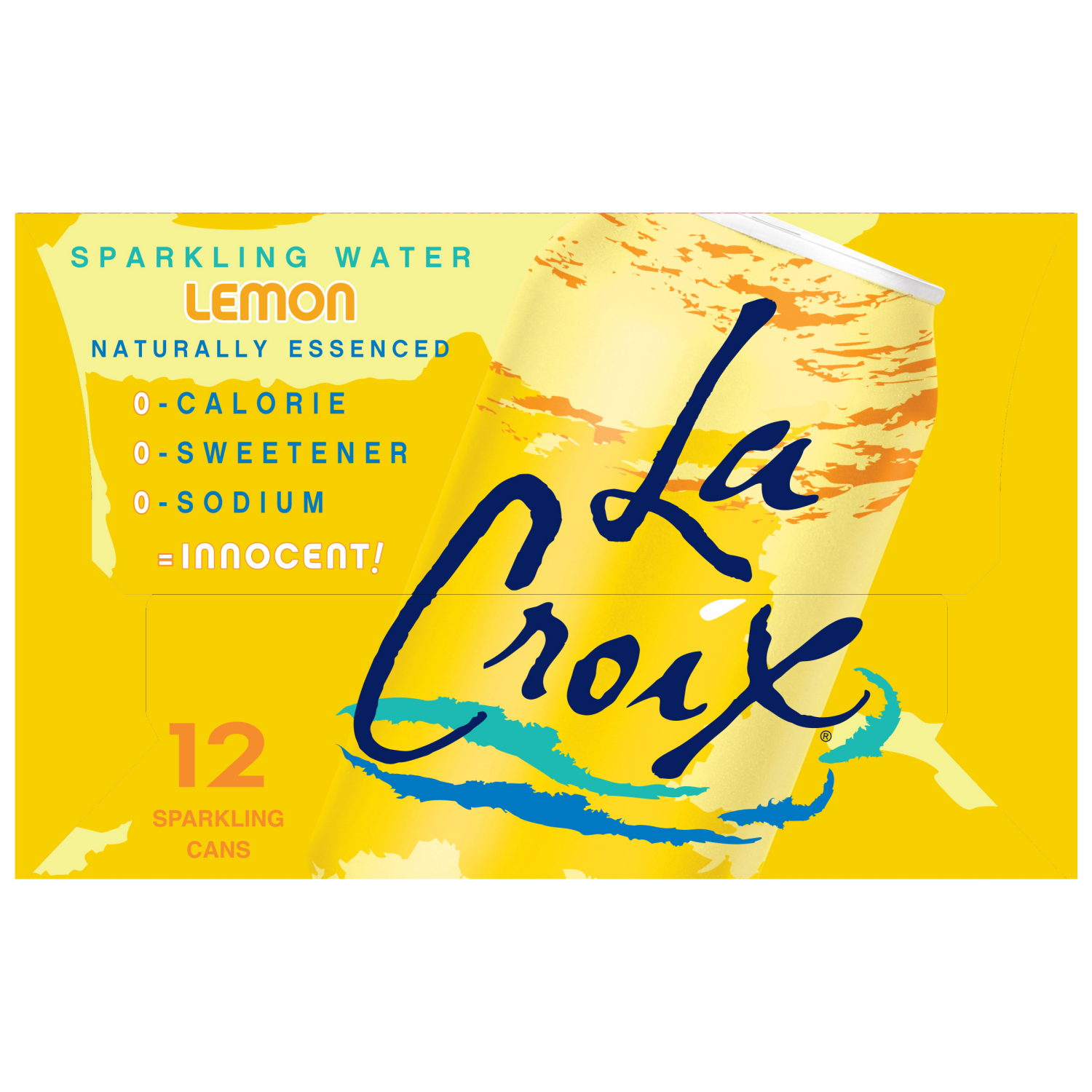 slide 3 of 5, La Croix Lemon 12 Pack 12oz, 12 ct; 144 oz