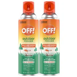 OFF! Outdoor Insect Fogger, Backyard Treatment, Outdoor Mosquito Spray, 16 oz, 2 Count