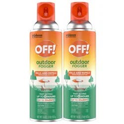 OFF! Outdoor Insect Fogger, Backyard Treatment, Outdoor Mosquito Spray, 16 oz, 2 Count