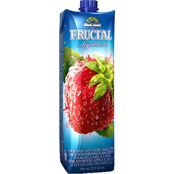 slide 1 of 1, Fructal Premium Strawberry Nectar, 1 liter