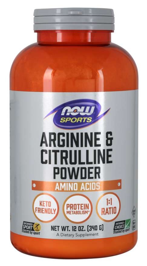 slide 1 of 1, NOW Foods Arginine & Citrulline Powder, 12 oz