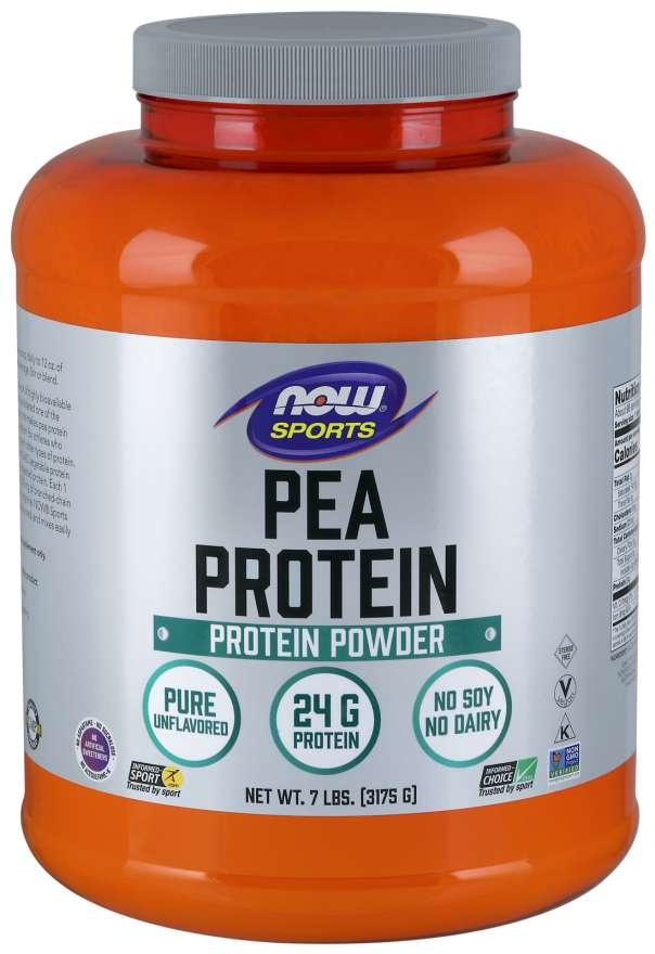 slide 1 of 1, NOW Foods Pea Protein, Pure Unflavored Powder, 7 lb