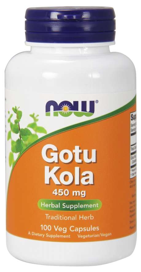 slide 1 of 1, NOW Foods Gotu Kola Veg Capsules, 100 ct