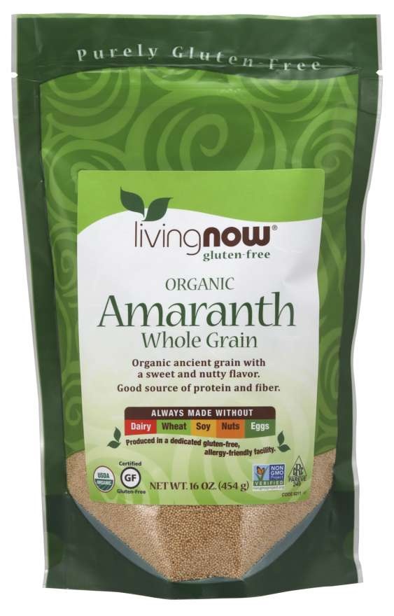 slide 1 of 1, NOW Foods Amaranth Whole Grain, Organic, 16 oz