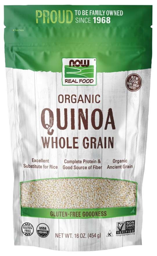 slide 1 of 1, NOW Foods Quinoa Whole Grain, Organic, 16 oz