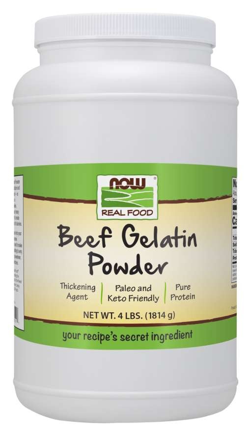 slide 1 of 1, NOW Foods Beef Gelatin Powder, 4 lb