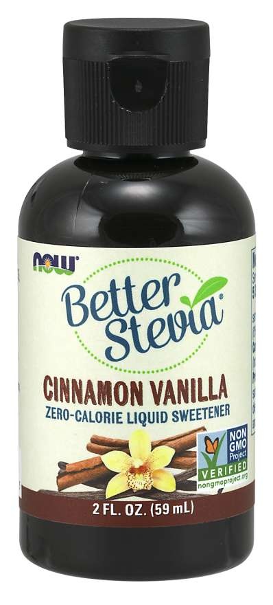 slide 1 of 1, NOW Foods Betterstevia Cinnamon Vanilla, 2 fl oz