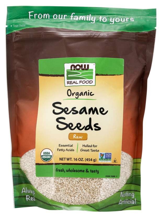 slide 1 of 1, NOW Foods Sesame Seeds, Organic, 16 oz