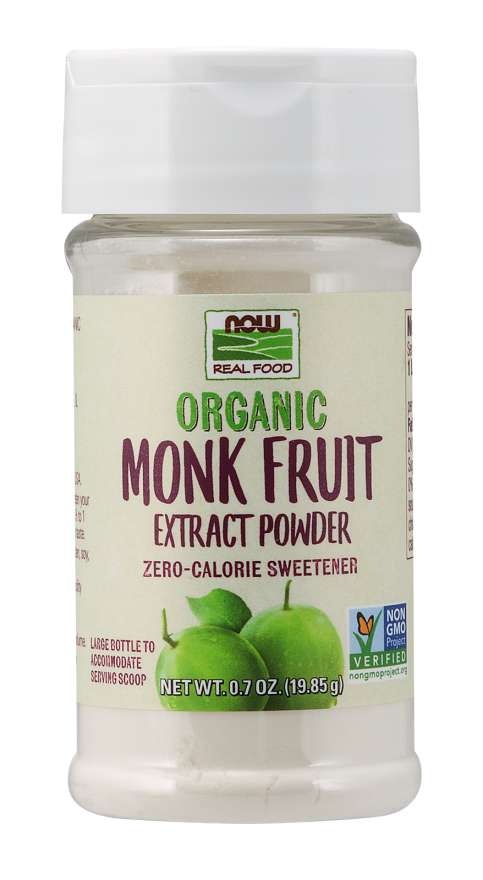 slide 1 of 1, NOW Foods Organic Monk Fruit Extract Powder, 0.7 oz