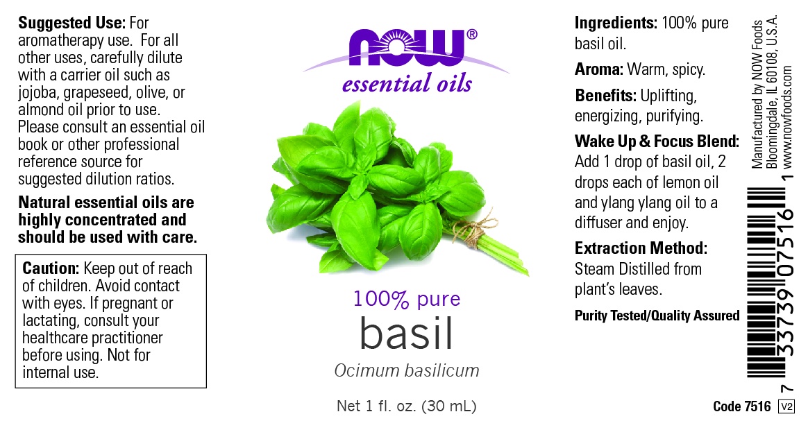 slide 2 of 2, NOW Basil Oil - 1 fl. oz., 1 fl oz