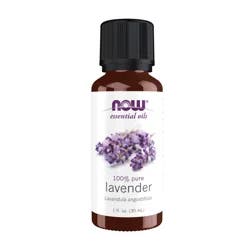 NOW Essential Oils, Lavender Oil, Soothing Aromatherapy Scent, Steam Distilled, 100% Pure, Vegan, Child Resistant Cap, 1-Ounce