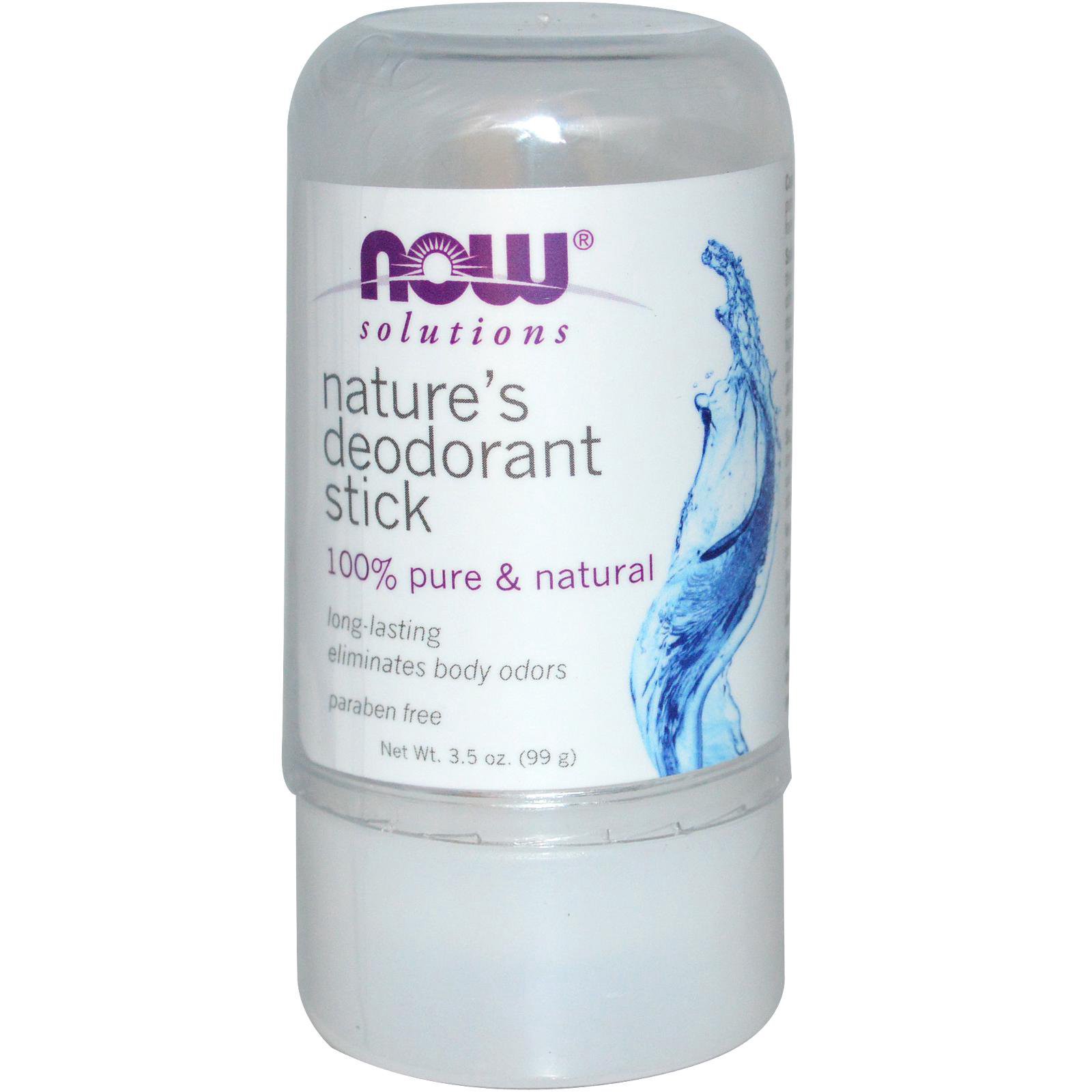 slide 1 of 2, NOW Nature's Deodorant Stick, 3.5 oz