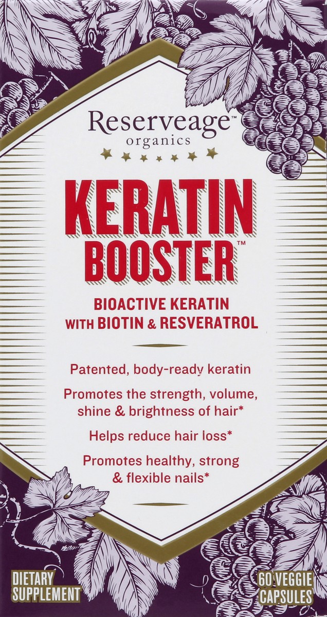 slide 3 of 5, Reserveage Nutrition Keratin Booster, 60 ct