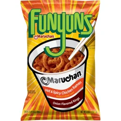 Funyuns Onion Flavored Rings Hot & Spicy Chicken Ramen 6 Oz
