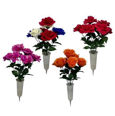 slide 1 of 1, 20.5" Memorial Day Floral With Cone Stake, 1 ct