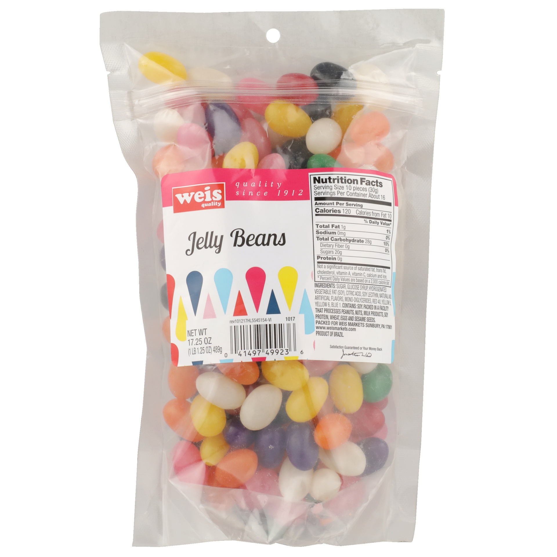 slide 1 of 1, Weis Quality Jelly Beans, 17.25 oz