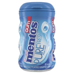 Mentos Pure Fresh Sugarfree Fresh Mint Gum 50 Pieces