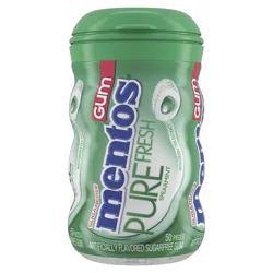 Mentos Pure Fresh Sugarfree Spearmint Gum 50 Pieces