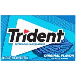 Trident Sugar Free Original Flavor Gum 14 ea