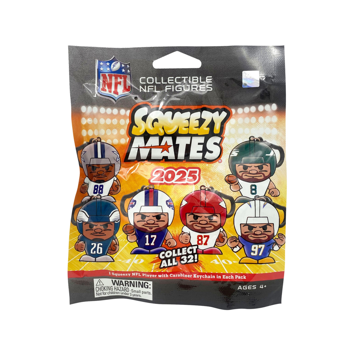 slide 1 of 2, 2025 Squeezymates Nfl Collectible Figures, 1 ct