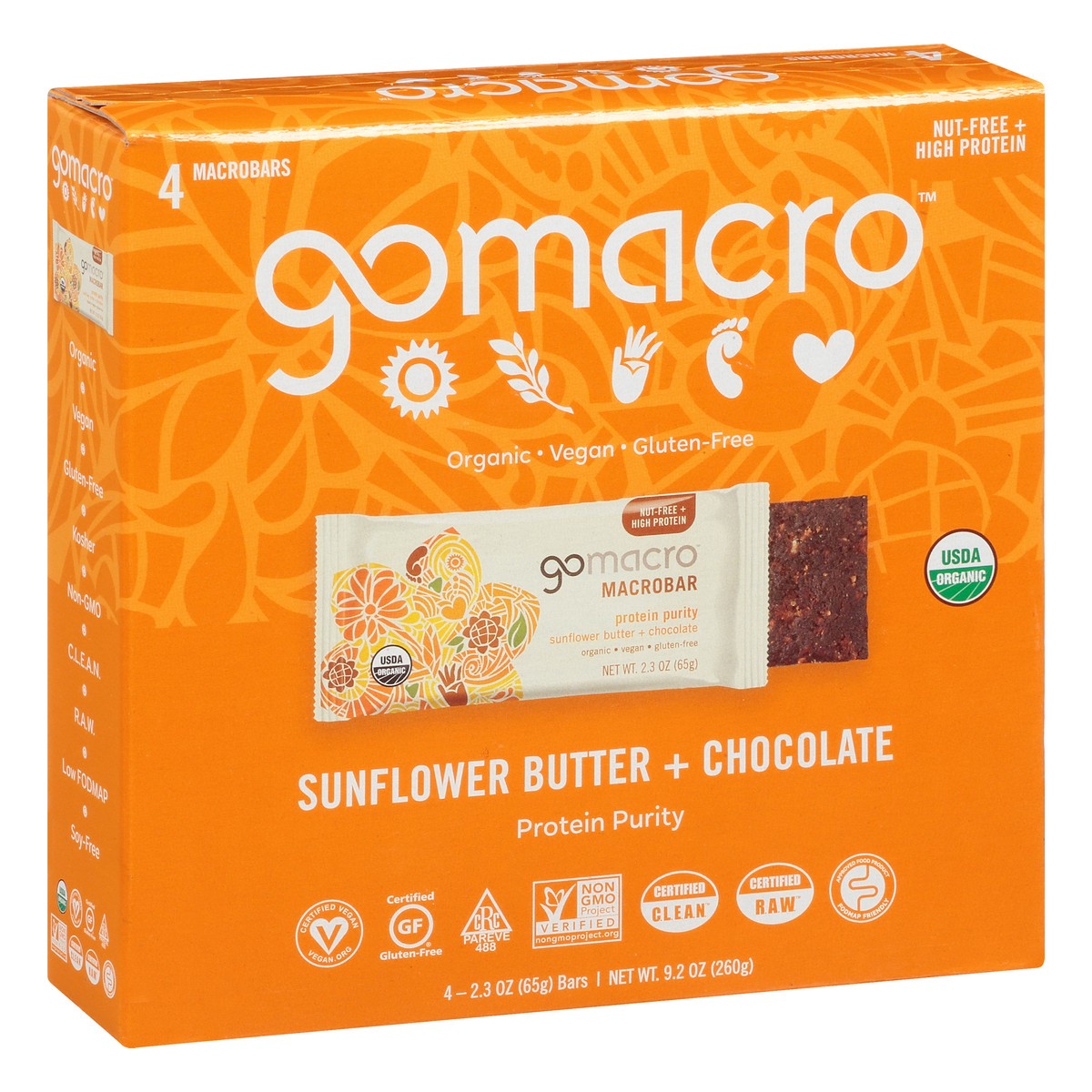 slide 2 of 10, GoMacro Macrobar Dark Chocolate And Almonds Protein Bar, 2.3 oz