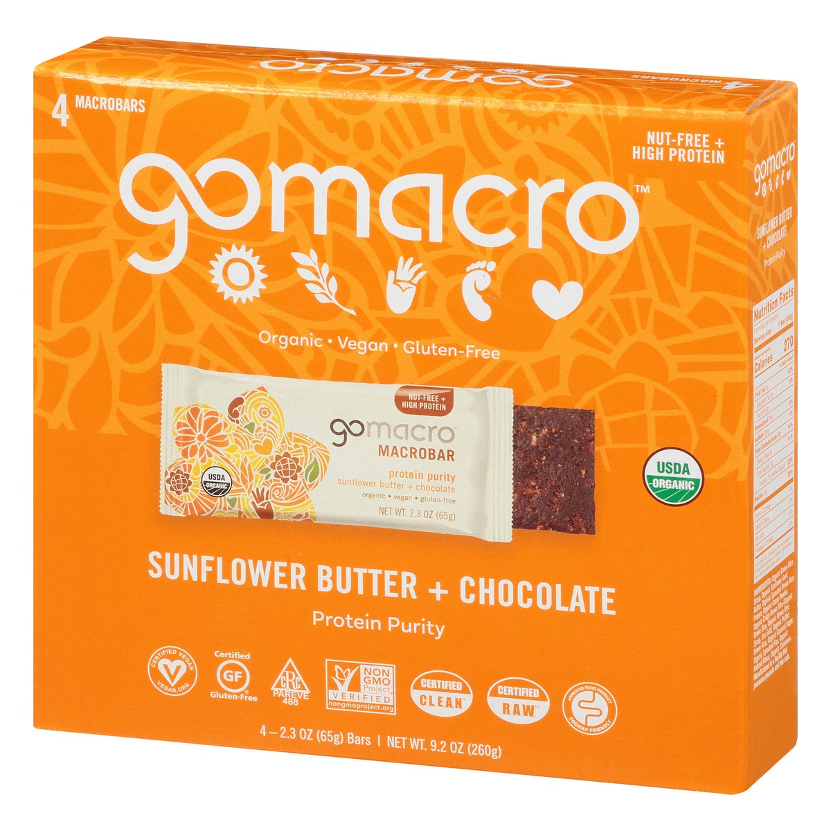 slide 3 of 10, GoMacro Macrobar Dark Chocolate And Almonds Protein Bar, 2.3 oz