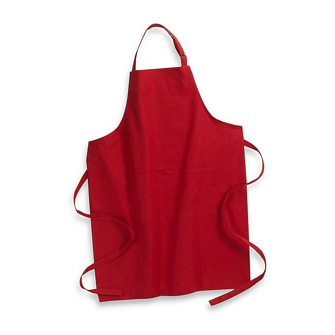 slide 1 of 1, Kitchensmart Solid Apron - Red, 1 ct