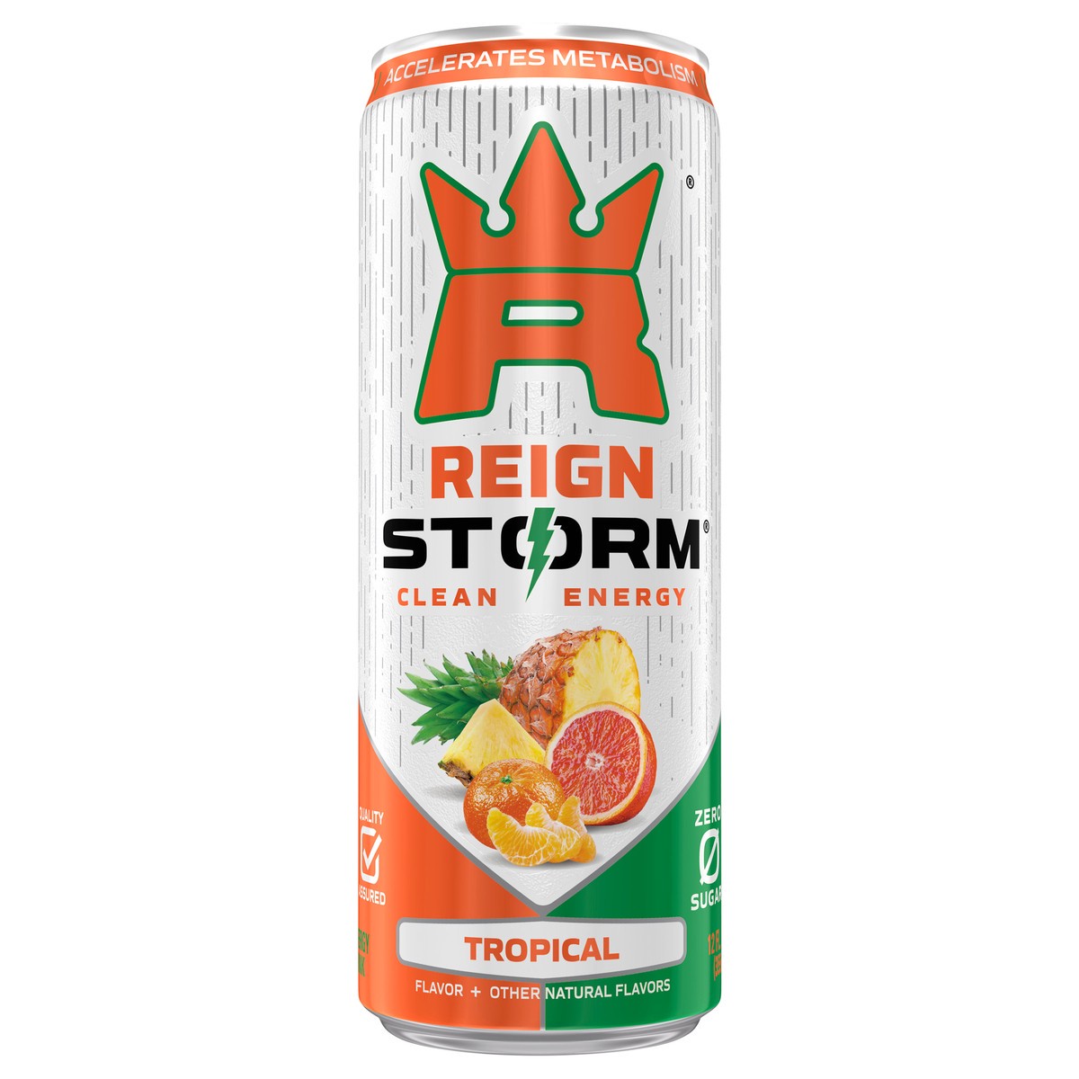 slide 6 of 9, Reign Storm Clean Energy Zero Sugar Tropical Energy Drink 12 fl oz, 12 fl oz