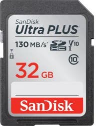 SanDisk Ultra Plus SDHC UHS-I Card - 32GB