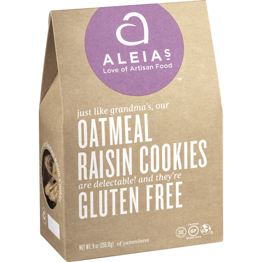 slide 2 of 8, Aleia's Gluten Free Cookies - Oatmeal Raisin, 9 oz
