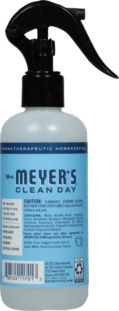 slide 3 of 9, Mrs. Meyer's Clean Day Room Freshener, Rain Water Scent, 8 Ounce Non-Aerosol Spray Bottle, 8 fl oz