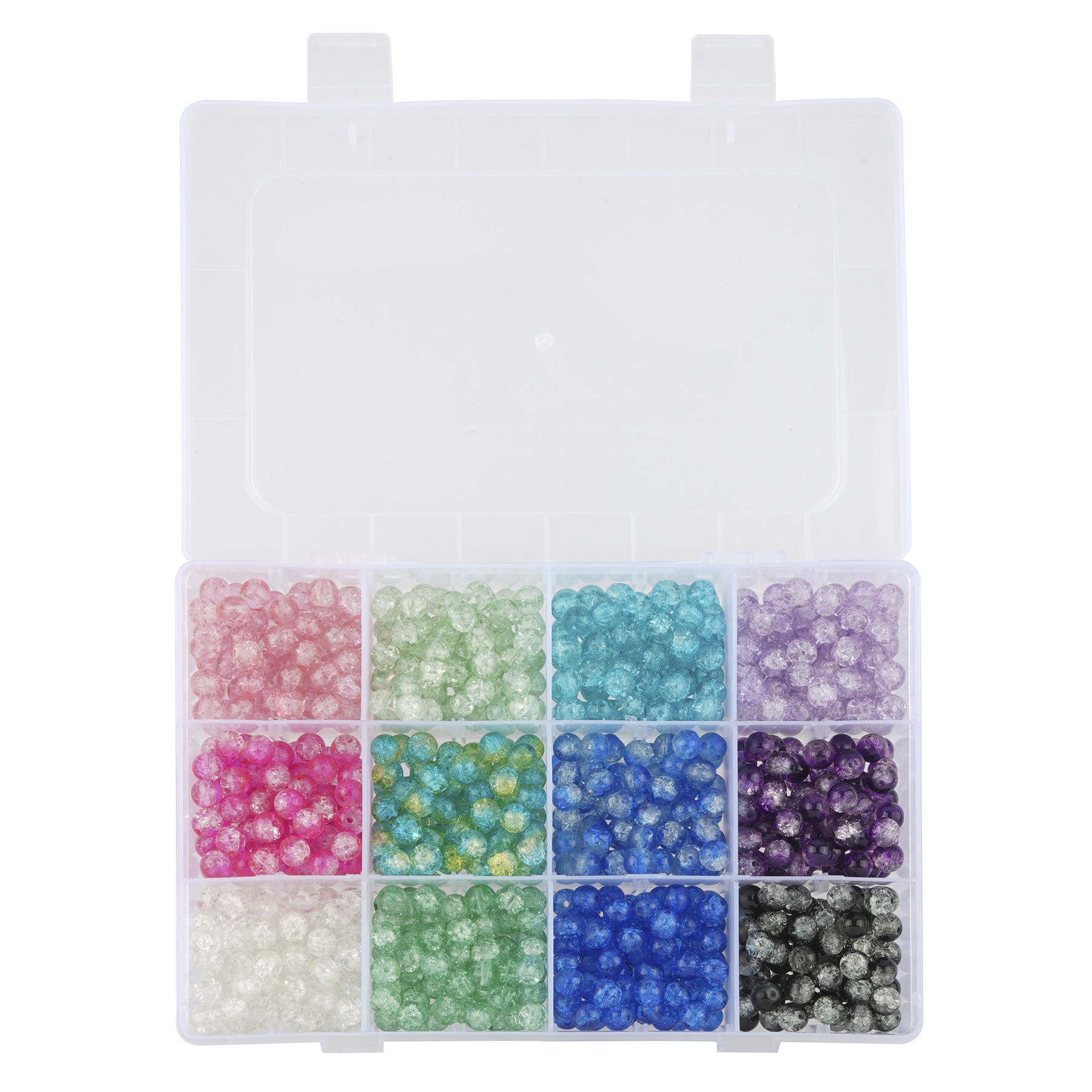 slide 2 of 2, Crackle Glass Beads, 8mm By Bead Landing, 8mm