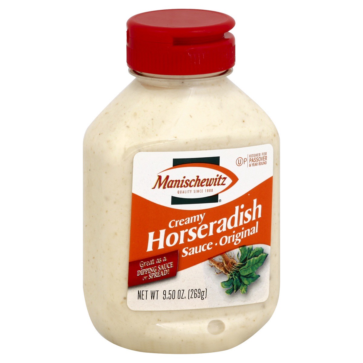 slide 1 of 2, Manischewitz Horseradish Sauce 9.5 oz, 9.25 oz