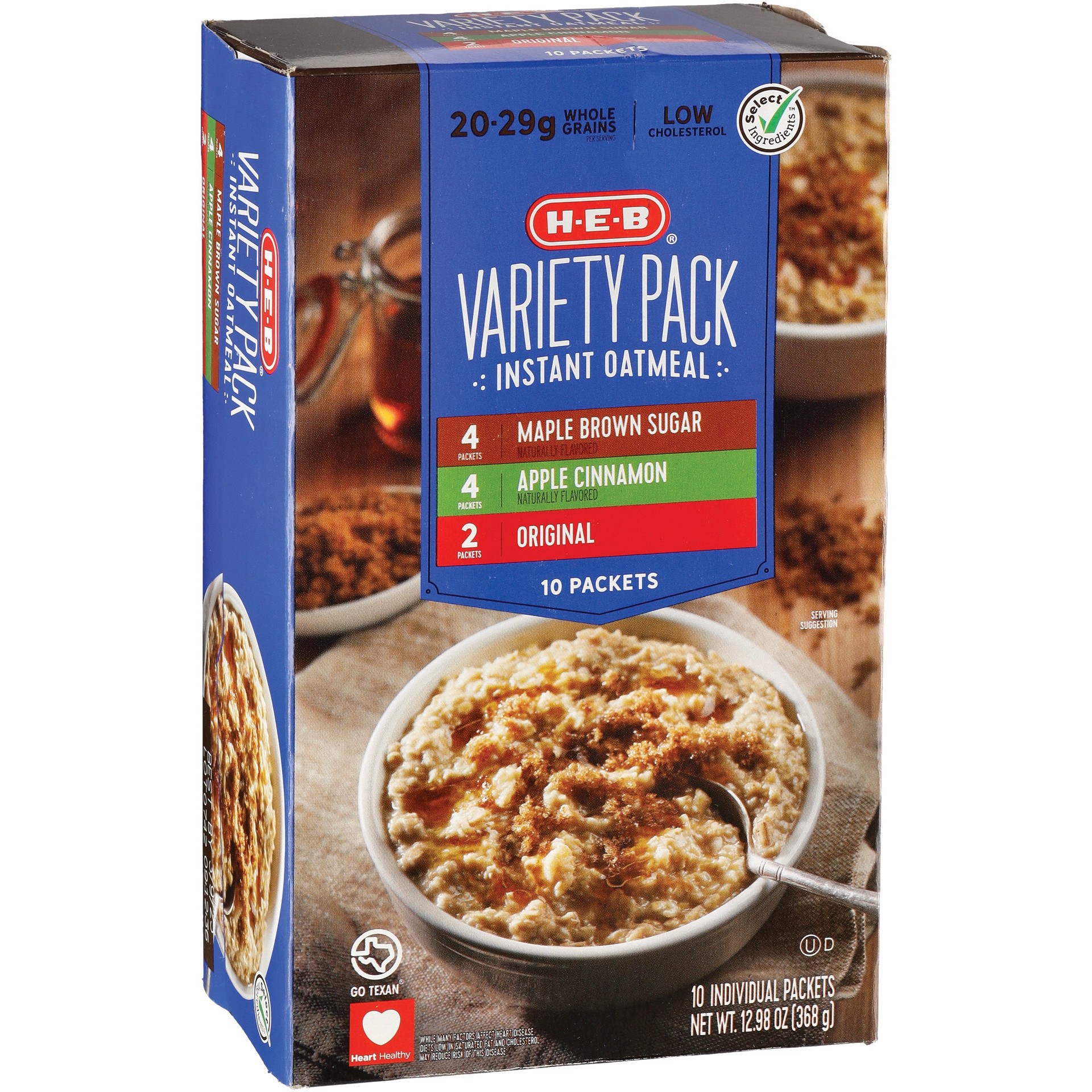 slide 1 of 1, H-B Instant Variety Pack Oat Meal - 10 ct, 10 ct