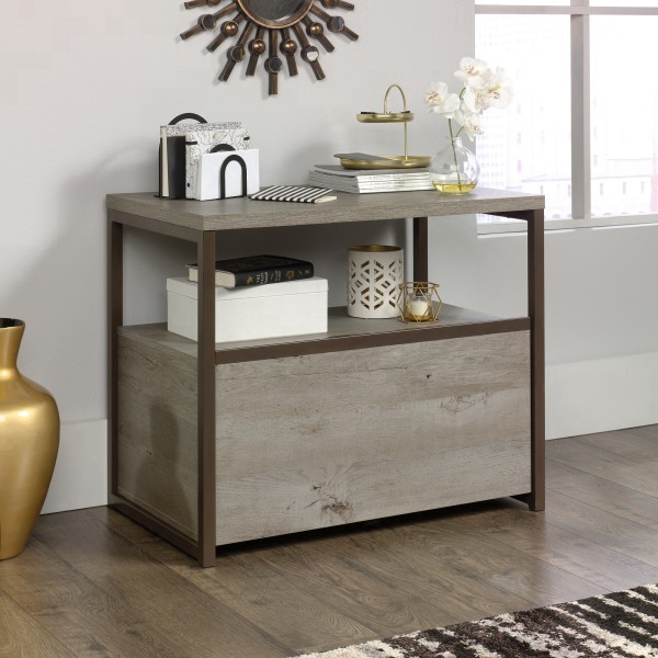 slide 2 of 9, Sauder® Manhattan Gate 30-15/16""W x 18-1/2""D Lateral File Cabinet, Mystic Oak, 1 ct