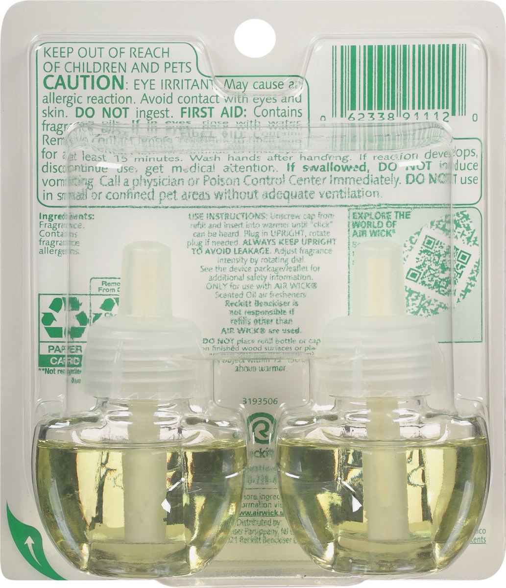 slide 5 of 9, Air Wick Life Scents Scented Oil Plug in Air Freshener Refills, Summer Delights With White Flowers, Melon & Vanilla Scent, 2 ct; 0.67 fl oz