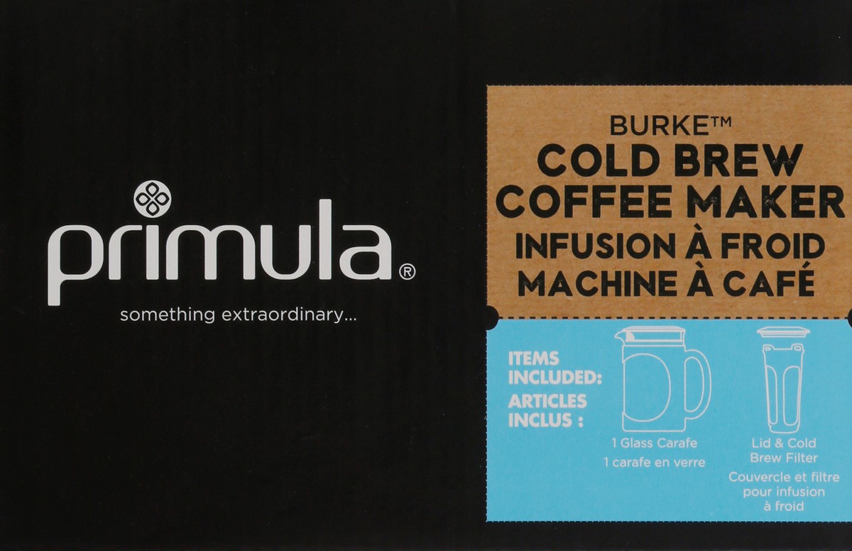 slide 9 of 9, Primula Burke 1.6 Quarts Glass Black Cold Brew Coffee Maker 1 ea, 1 ct