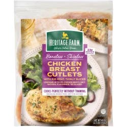 Heritage Farm Boneless Skinless Chicken Breast Cutlets