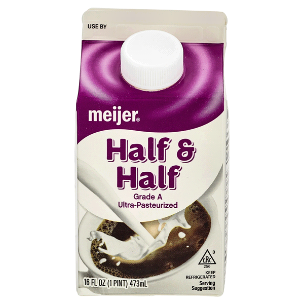 slide 1 of 1, Meijer Half & Half, 16 fl oz