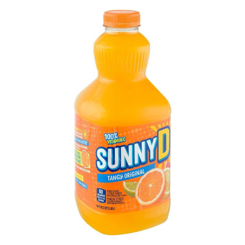 slide 2 of 2, Sunny D Sunnyd Tangy Original Orange Juice Drink, 64 Fl Oz Bottle, 64 fl oz